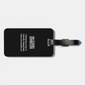 Stolzer amerikanischer Bauer USA-Flaggen-Traktor Gepäckanhänger (Rückseite horizontal)