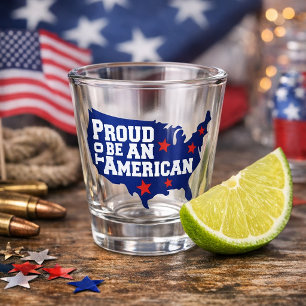 Stolzer amerikanischer Geist  Schnapsglas