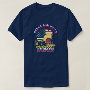 Stolzer amerikanischer Landwirt T-Shirt