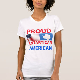 Stolzer Antartican Amerikaner T-Shirt