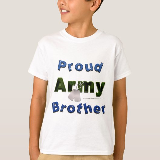 Stolzer Armee-Bruder scherzt T-Shirt (Vorderseite)