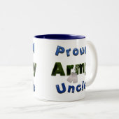 Stolzer Armee-Onkel Mug Zweifarbige Tasse (VorderseiteRechts)