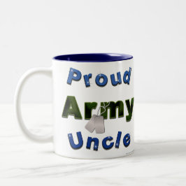 Stolzer Armee-Onkel Mug Zweifarbige Tasse