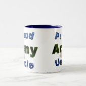 Stolzer Armee-Onkel Mug Zweifarbige Tasse (Mittel)