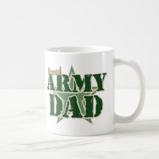 Stolzer Armee-Vater Kaffeetasse (Rechts)