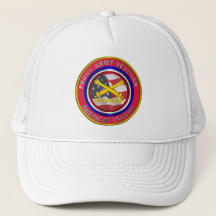 Stolzer Armee-Veteran Feldartillerie Soldat Truckerkappe