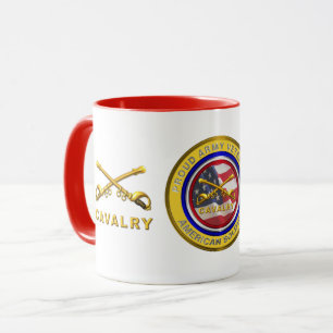 Stolzer Armee-Veteran Kavallerie-Soldat Tasse