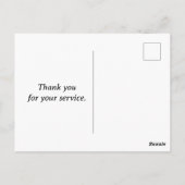 stolzer Armeepapa Postkarte (Rückseite)