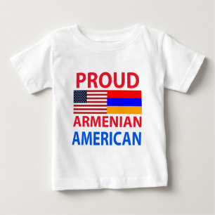 Stolzer armenischer Amerikaner Baby T-shirt