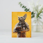 stolzer Astronaut Postkarte (Stehend Vorderseite)