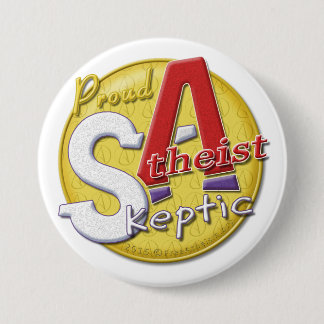 Stolzer atheistischer skeptischer Knopf Button