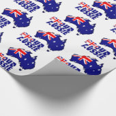 stolzer Australier Geschenkpapier (Ecke)