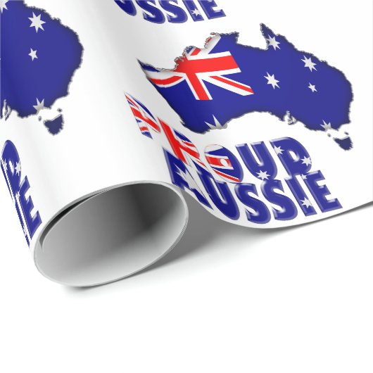 stolzer Australier Geschenkpapier (Rolleneckpunkt)