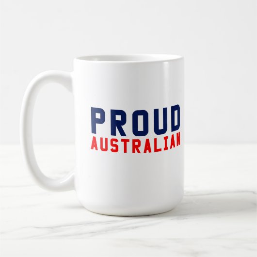 Stolzer Australier Kaffeetasse (Links)