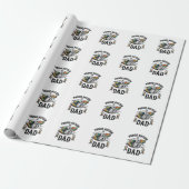 Stolzer Autism-Vater Vintage-Gravur-Bewusstsein-Sh Geschenkpapier (Ungerollt)