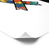 Stolzer Autism-Vater Vintage-Gravur-Bewusstsein-Sh Poster (Ecke)