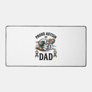 Stolzer Autism-Vater Vintage-Gravur-Bewusstsein-Sh Schreibtischunterlage
