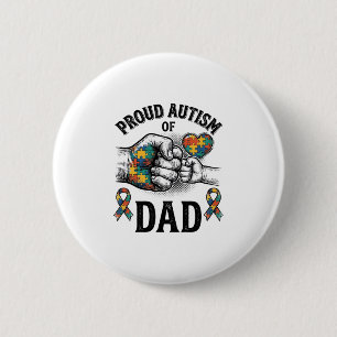 Stolzer Autism-Vater Vintage-Gravur-Bewusstseins-S Button