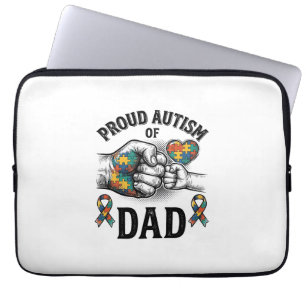 Stolzer Autism-Vater Vintage-Gravur-Bewusstseins-S Laptopschutzhülle