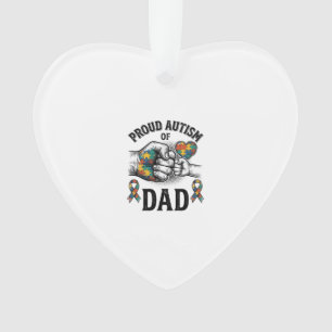 Stolzer Autism-Vater Vintage-Gravur-Bewusstseins-S Ornament
