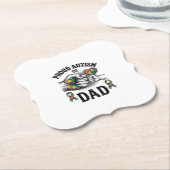 Stolzer Autism-Vater Vintage-Gravur-Bewusstseins-S Untersetzer (angewinkelt)