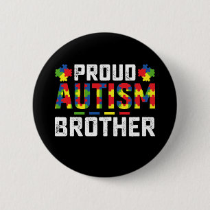 Stolzer Autismus-Bruder Awareness Autist Familie Button