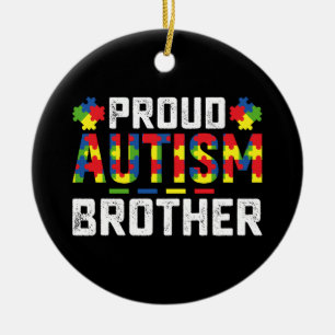 Stolzer Autismus-Bruder Bewusstsein Autistische Fa Keramik Ornament