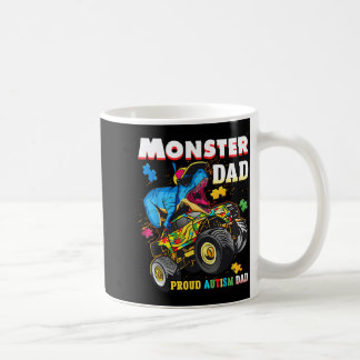 Stolzer Autismus-Monster-Vater-Truck-T-Rex-Puzzle Kaffeetasse