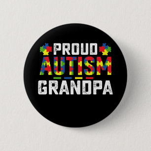 Stolzer Autismus-Opa Awareness Autistisch Familie Button