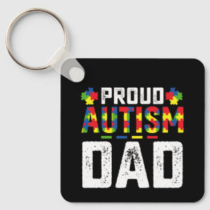 Stolzer Autismus-Vater Bewusstsein Autistische Fam Schlüsselanhänger