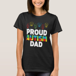 Stolzer Autismus-Vater Puzzle Glühbirne Autismus-B T-Shirt
