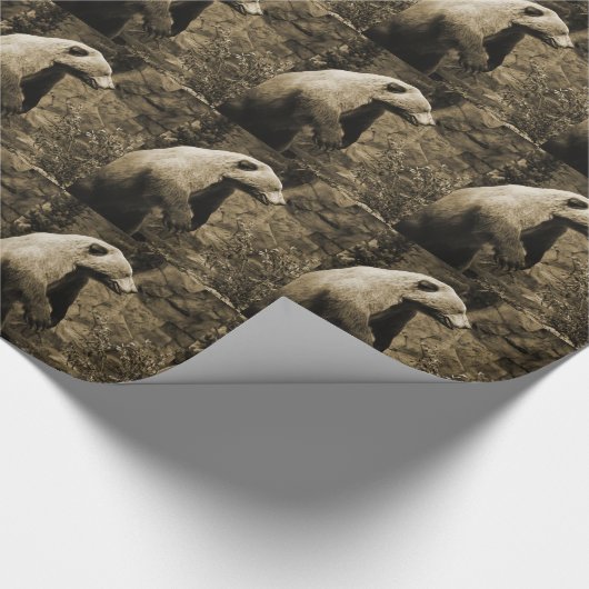 Stolzer Bär Geschenkpapier (Ecke)