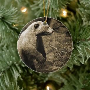 Stolzer Bär Keramikornament