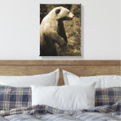 Stolzer Bär Leinwanddruck (Insitu (Schlafzimmer))