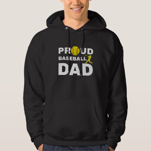 Stolzer Baseball-Vater Hoodie (Vorderseite)