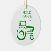 Stolzer Bauers-Traktor Keramikornament (Rechts)