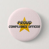 Stolzer Befolgungs-Offizier Button (Vorderseite)