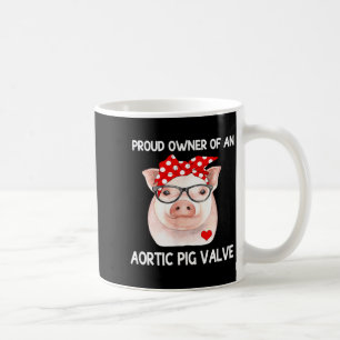 Stolzer Besitzer einer aortalen G-Klappen-Herzkran Kaffeetasse