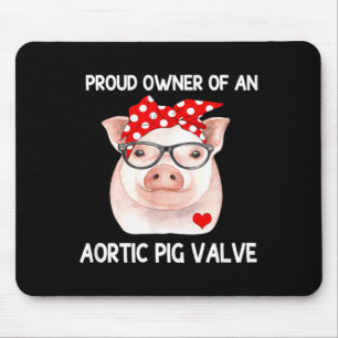 Stolzer Besitzer einer aortalen G-Klappen-Herzkran Mousepad