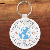 stolzer Besitzer einer nutzlosen Pankreas Schlüsselanhänger (Vorderseite)