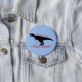 stolzer Besitzer eines Dinosauriers Button (Beispiel)