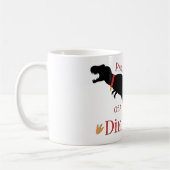 stolzer Besitzer eines Dinosauriers Kaffeetasse (Links)