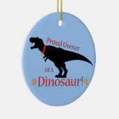 stolzer Besitzer eines Dinosauriers Keramikornament (Rechts)