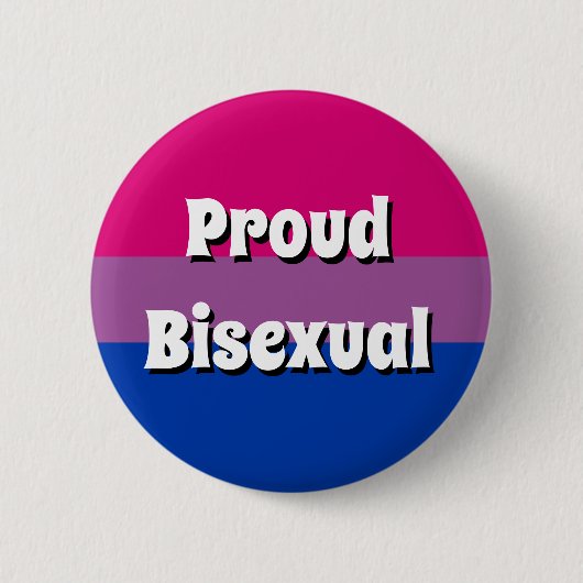 Stolzer bisexueller Flaggen-Knopf Button (Vorderseite)