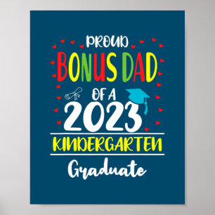 Stolzer Bonus-Vater einer Klasse des Kindergartens Poster