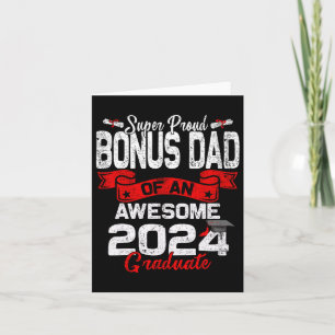 Stolzer Bonus-Vater eines 2024-Grad-24-Abschluss Karte
