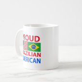 Stolzer brasilianischer Amerikaner Kaffeetasse (Vorderseite Links)