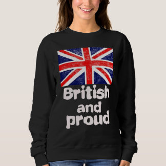 Stolzer britischer patriotischer Mann Frauen und K Sweatshirt