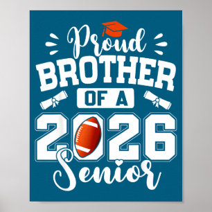 Stolzer Bruder 2026 Senior Fußball Illustration Poster