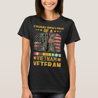 Stolzer Bruder einer vietnamesischen Veteranenflag T-Shirt